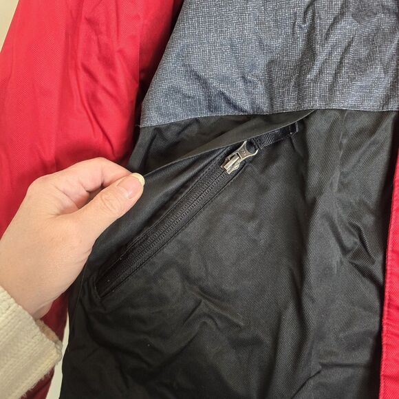 Swiss+ Tech Boys Red Full Zip Hooded Jacket Large (10-12) Fleece Lined Insulated - Picture 2 of 13